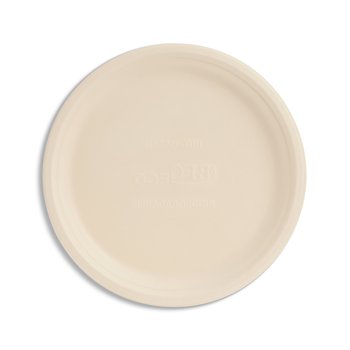 Teller aus Holzfaser Weiß – Rund, Ø 26 cm – 400 St.